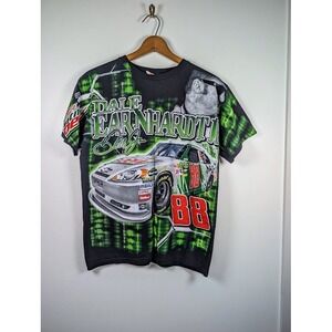 Dale Earnhardt Jr‎ 88 NASCAR T-Shirt Size Medium AOP Mountain Dew All Over Print